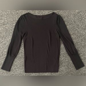 14th and Union Black Long Sleeve Top Size Small Petite